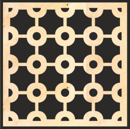 Макет "Декоративные деревянные решетчатые панели" 0