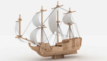 Макет "Пиратский корабль 6 мм"