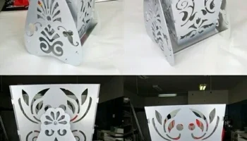 Макет "Декоративная ваза цветочная коробка с подставкой"