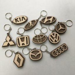 Макет "Брелоки с логотипом автомобиля деревянные брелоки для ключей" 0