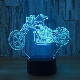 Макет "Мотоцикл голографический 3d светодиодный светильник" 0