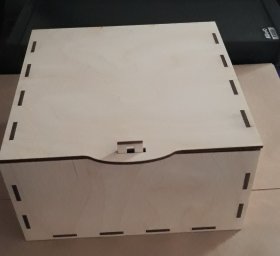 Макет "Простая деревянная коробка" 0