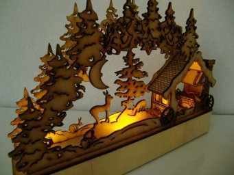 Макет "Рождественские украшения лампа schwibbogen рождественский декор" 2