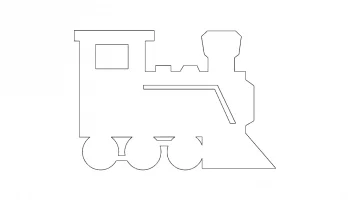 Макет "Железнодорожный локомотив"