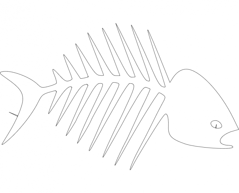 Кости рыбы собаке. Скелет рыбы DXF. Рыбка для лазерной резки. Скелет рыбы макет. Рыба DXF.