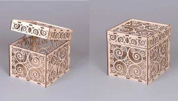Декоративная коробка с крышкой