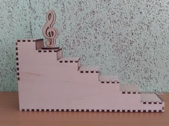 Макет "Деревянная лестница лестничная ступенька шаблон стенд дисплей" 0