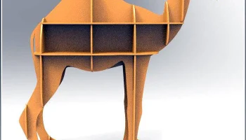 Макет "Верблюд полка книжный шкаф дисплей хранения мебель"