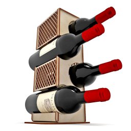Макет "Деревянная стойка для вина держатель бутылки вина стенд дисплей стенд" 1