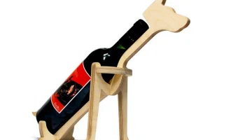 Макет "Держатель для винных бутылок в форме собаки"