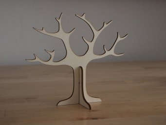 Макет "Деревянное дерево подставка для украшений держатель для колец" 1