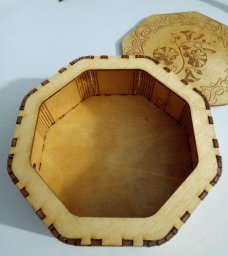 Макет "Восьмиугольная деревянная коробка" 2
