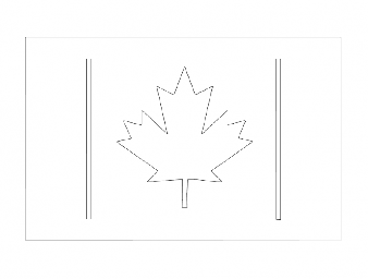 Макет "Флаг Канады 2" 0