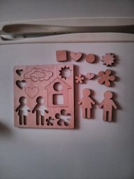 Макет "Деревянная головоломка современные развивающие игрушки для детей шаблон" 0