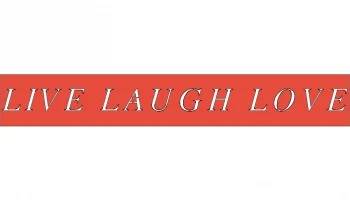Макет "Live laugh love"