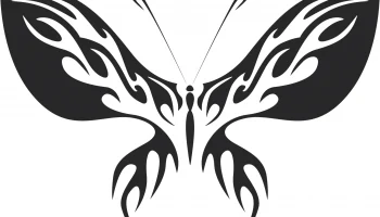 Племенная бабочка векторное искусство 13