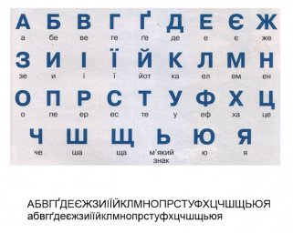 Макет "Украинский алфавит" 0