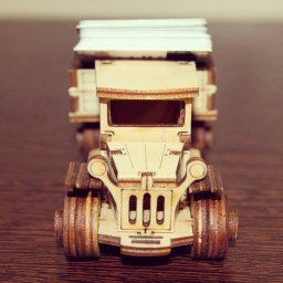 Макет "Деревянный грузовик игрушечный автомобиль" 3