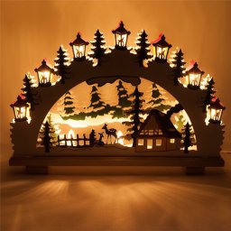 Макет "новогодние украшения лампа ночная сцена деревянный свет окна" 0