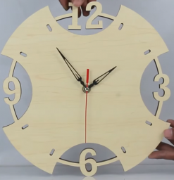 Макет "Элегантные деревянные настенные часы" 0