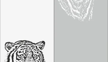 Макет "Пескоструйный рисунок тигр"
