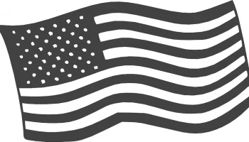 Макет "Бесплатный американский флаг"