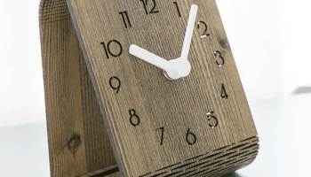 Макет "Современный минималистский шаблон часов для рабочего стола"
