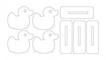 Layout of the "Duck family Targets" #9092080844