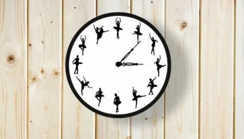 Макет "Балет настенные часы танцующая балерина настенные часы"