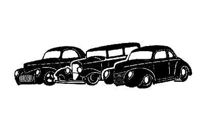 Макет "Три старых автомобиля" 0
