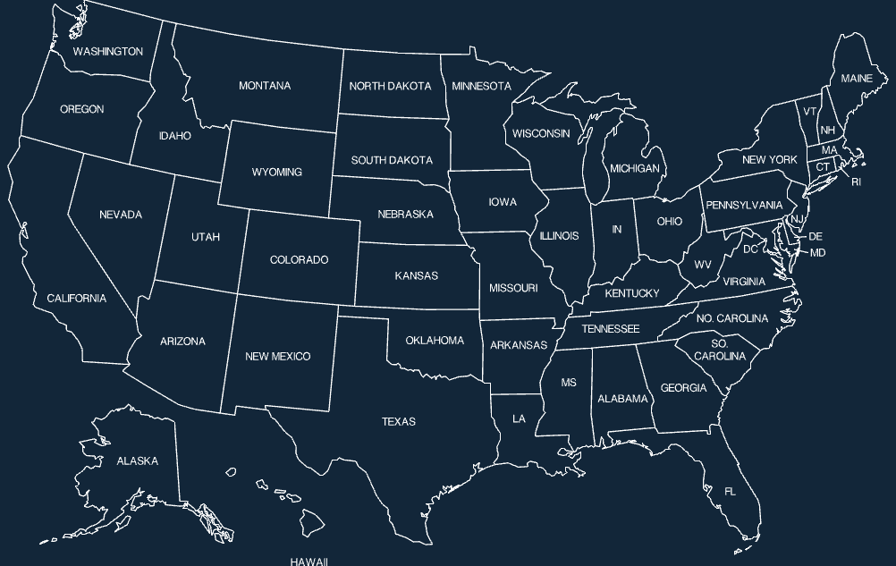 Штаты сша карта
