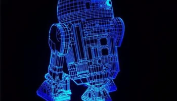 Макет "Звездные войны r2-d2 робот 3d светодиодный ночник"