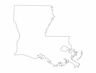 Макет "Карта штата Луизиана (la)" 0