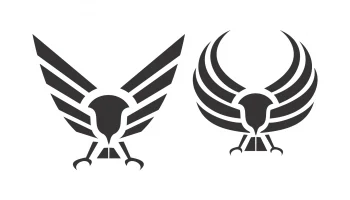 Крылья орла абстрактное векторное украшение
