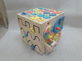 Макет "Дети ребенка образовательные игрушки деревянные строительные блоки игрушки" 1