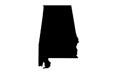 Макет "Карта штатов США Алабама аль" 0