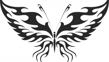 Племенная бабочка векторное искусство 11