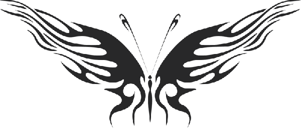 Макет "Векторная татуировка бабочки" 0