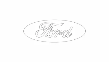 Макет "Проволока с логотипом Ford"