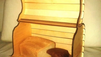 Макет "Хлебный ящик корзина для хлеба с крышкой корзина для хлеба хранение хлеба"