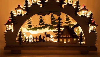 Макет "новогодние украшения лампа ночная сцена деревянный свет окна"