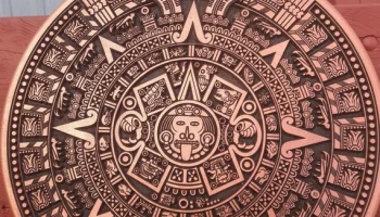 Макет "Шаблон календаря ацтеков"
