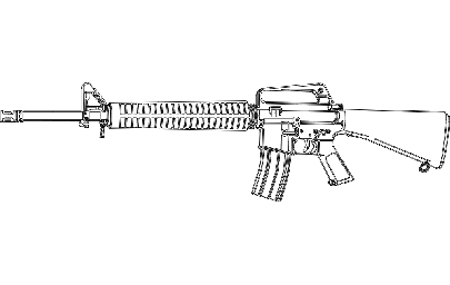 Макет "Винтовка M16" 0