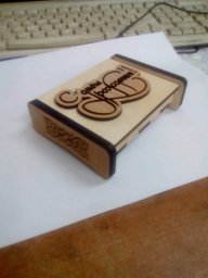 Макет "Подарочная коробка для флешки с гравировкой 4 мм" 0
