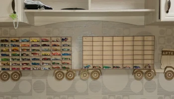Макет "Игрушечный автомобиль хранения грузовик полка для детей автомобили 3 мм"