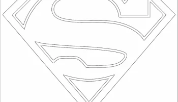 Макет "Логотип супермена"
