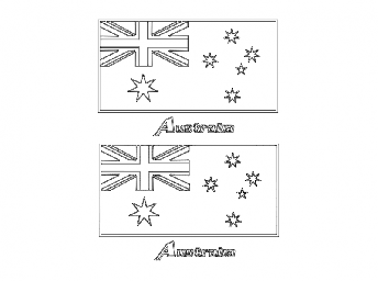 Макет "Флаг Австралии" #815095645 0