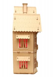 Деревянный кукольный домик 3 мм 1