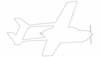 Макет "След от полета самолета Cessna" #6479620919