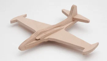 Макет "Самолет lockheed p-80 jet fighter деревянная модель 6мм svg файл"